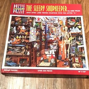 Puzzle with 2 challenges THE SLEEPY SHOPKEEPER